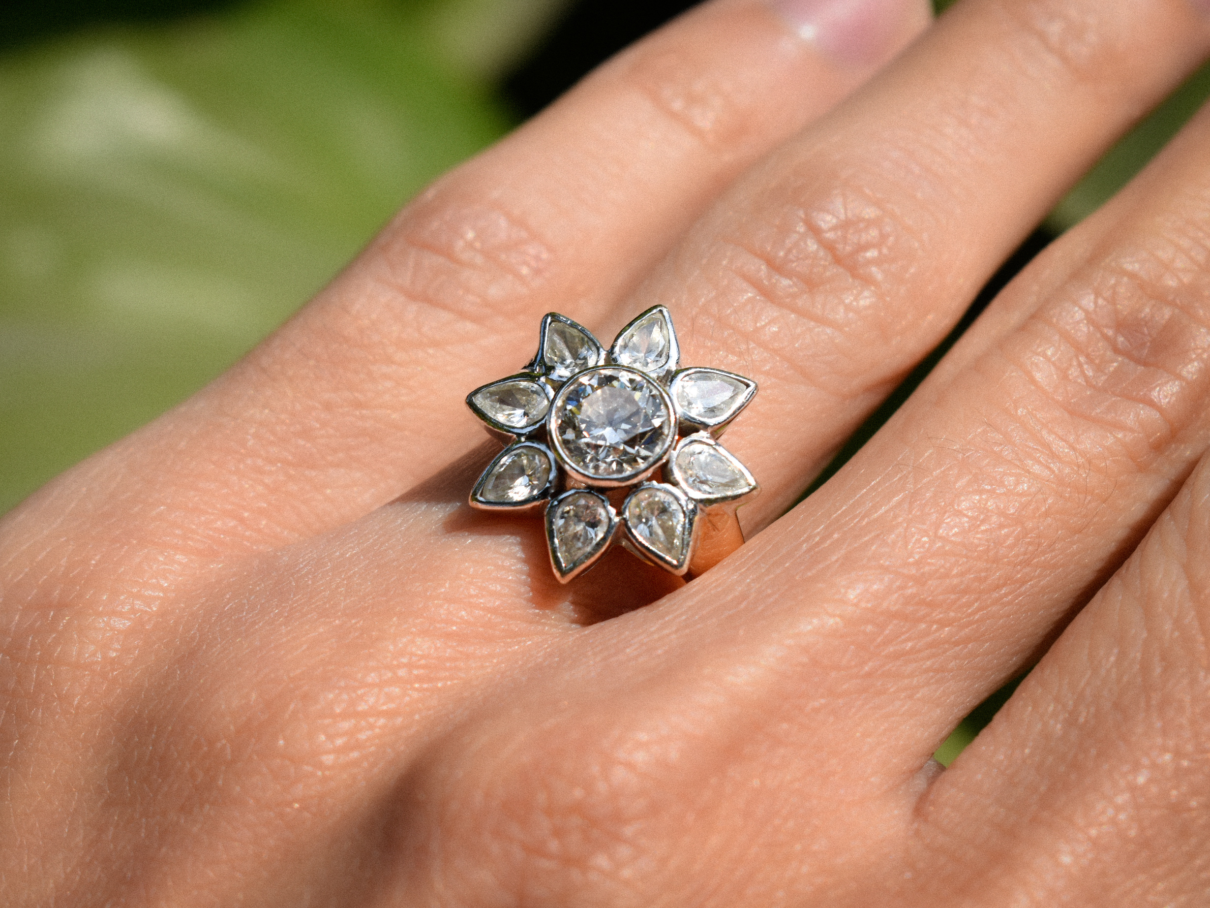 Flower Enagagement Rings